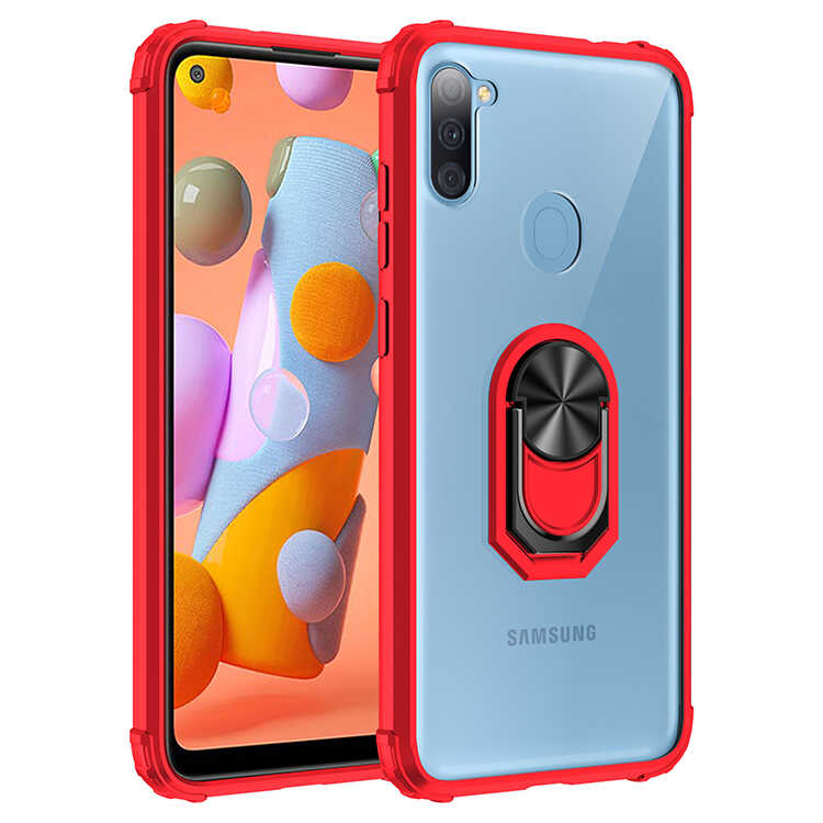 [RNZ-TA45800] Samsung Galaxy A11 Uyumlu Kılıf Zore Mola Kapak (Siyah)