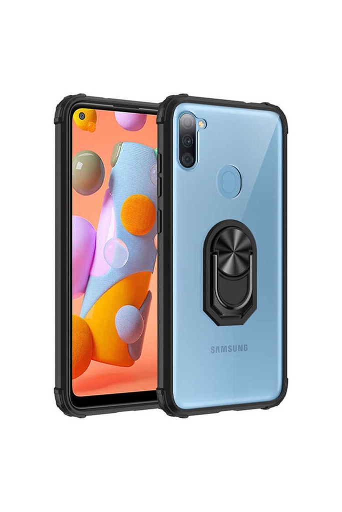 [RNZ-TA45803] Samsung Galaxy M11 Uyumlu Kılıf Zore Mola Kapak (Siyah)