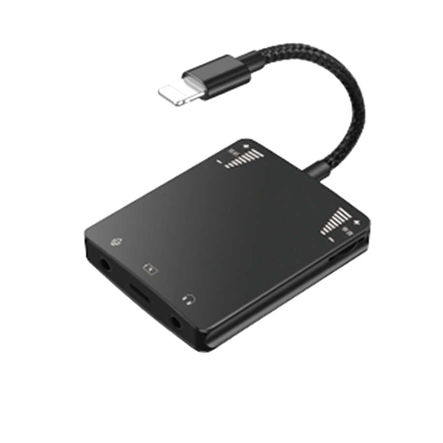 [RNZ-TA45819] Wiwu 3 in 1 Live Broadcast Lightning Ses Adaptörü