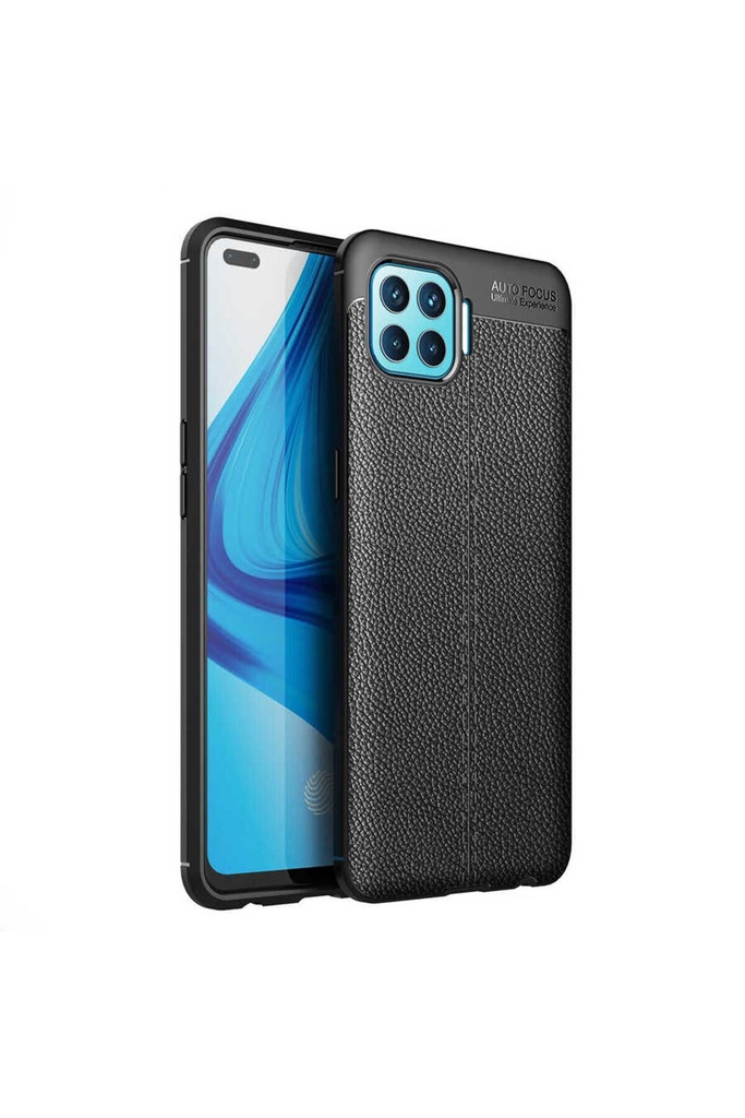 [RNZ-TA45869] Oppo Reno 4 Lite Uyumlu Kılıf Zore Niss Silikon Kapak (Siyah)