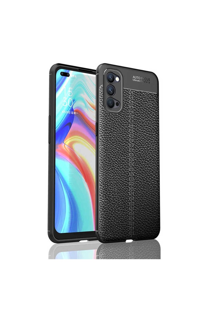 [RNZ-TA45885] Oppo Reno 4 Uyumlu Kılıf Zore Niss Silikon Kapak (Siyah)