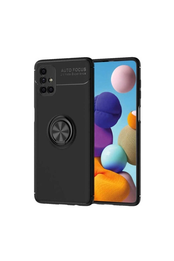 [RNZ-TA45900] Samsung Galaxy M51 Uyumlu Kılıf Zore Ravel Silikon Kapak (Siyah)