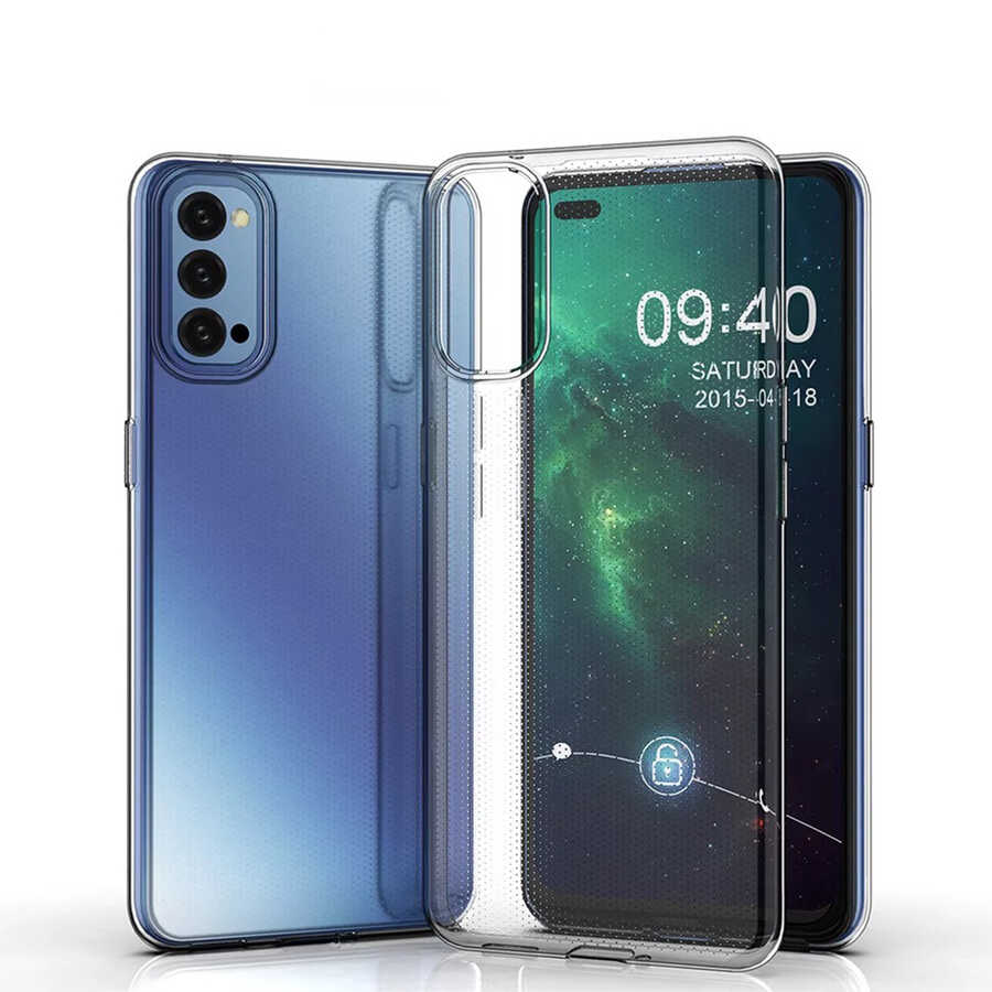 [RNZ-TA45919] Oppo Reno 4 Uyumlu Kılıf Zore Süper Silikon Kapak