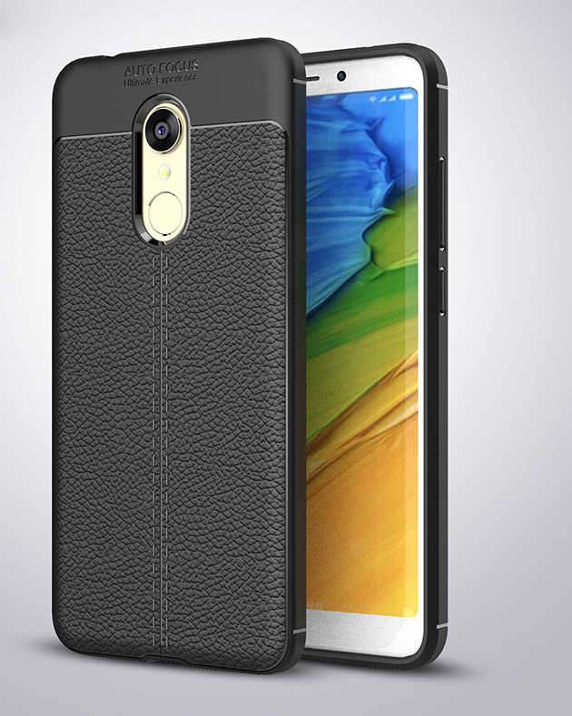 [RNZ-TA347] Xiaomi Redmi 5 Uyumlu Kılıf Zore Niss Silikon Kapak (Siyah)