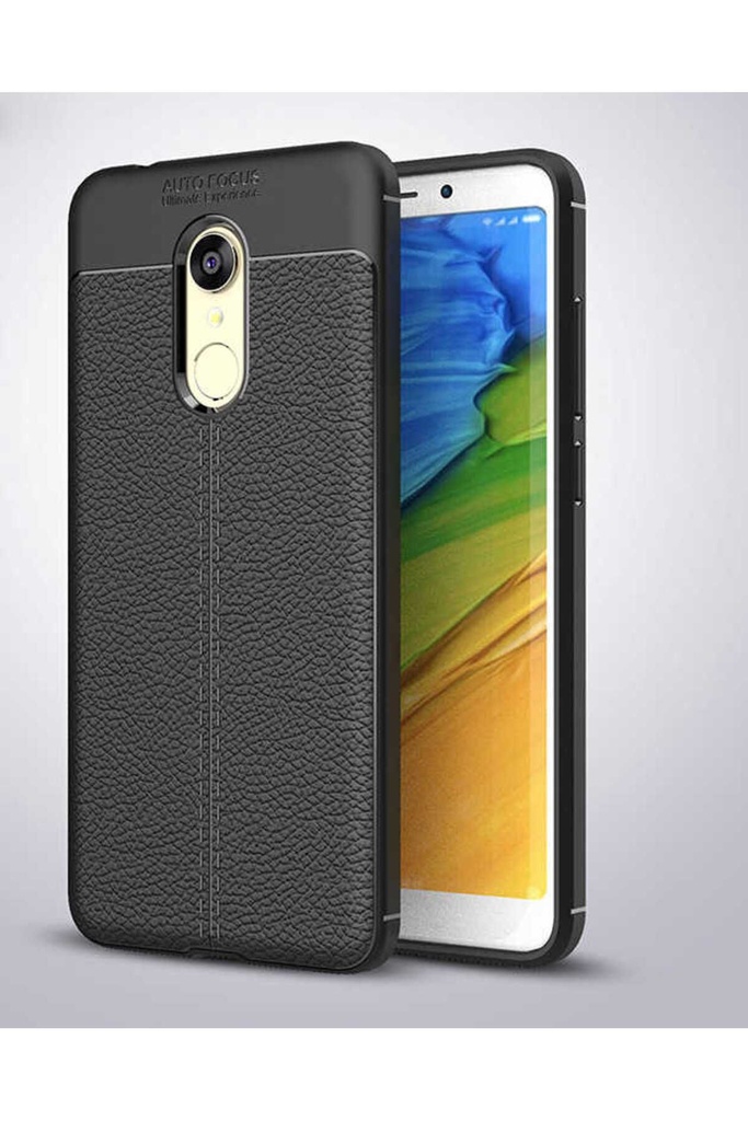 [RNZ-TA347] Xiaomi Redmi 5 Uyumlu Kılıf Zore Niss Silikon Kapak (Siyah)