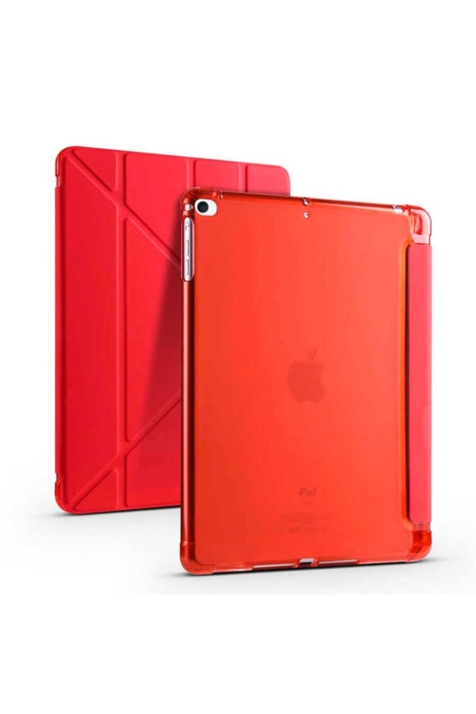Apple iPad 9.7 2017 (5.Nesil) Uyumlu Kılıf Zore Tri Folding Kalem Bölmeli Standlı Kılıf
