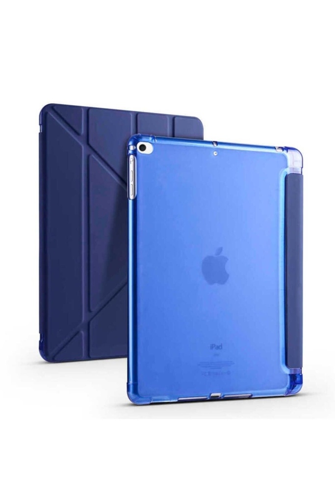 Apple iPad 9.7 2018 (6.Nesil) Uyumlu Kılıf Zore Tri Folding Kalem Bölmeli Standlı Kılıf