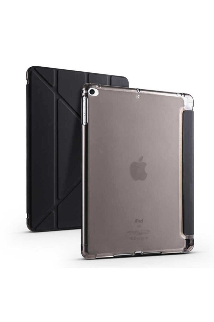 Apple iPad 9.7 2018 (6.Nesil) Uyumlu Kılıf Zore Tri Folding Kalem Bölmeli Standlı Kılıf
