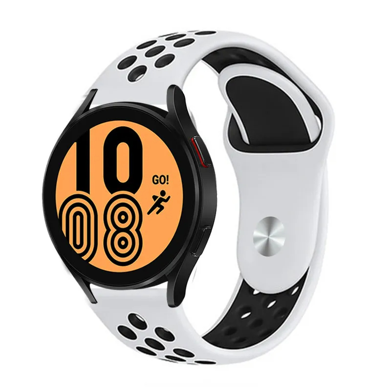 Huawei Honor Magic 2 46Mm 22mm Uyumlu Kordon Silikon Esnek Yumuşak Delikli Spor KRD-02 Kayış