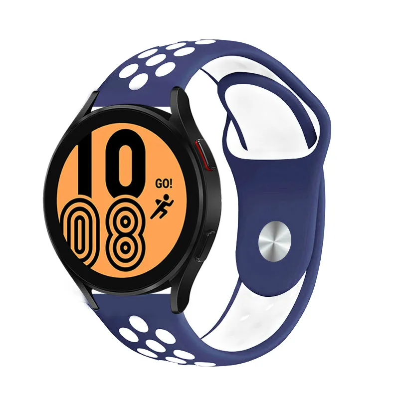 Huawei Honor Magic 2 46Mm 22mm Uyumlu Kordon Silikon Esnek Yumuşak Delikli Spor KRD-02 Kayış