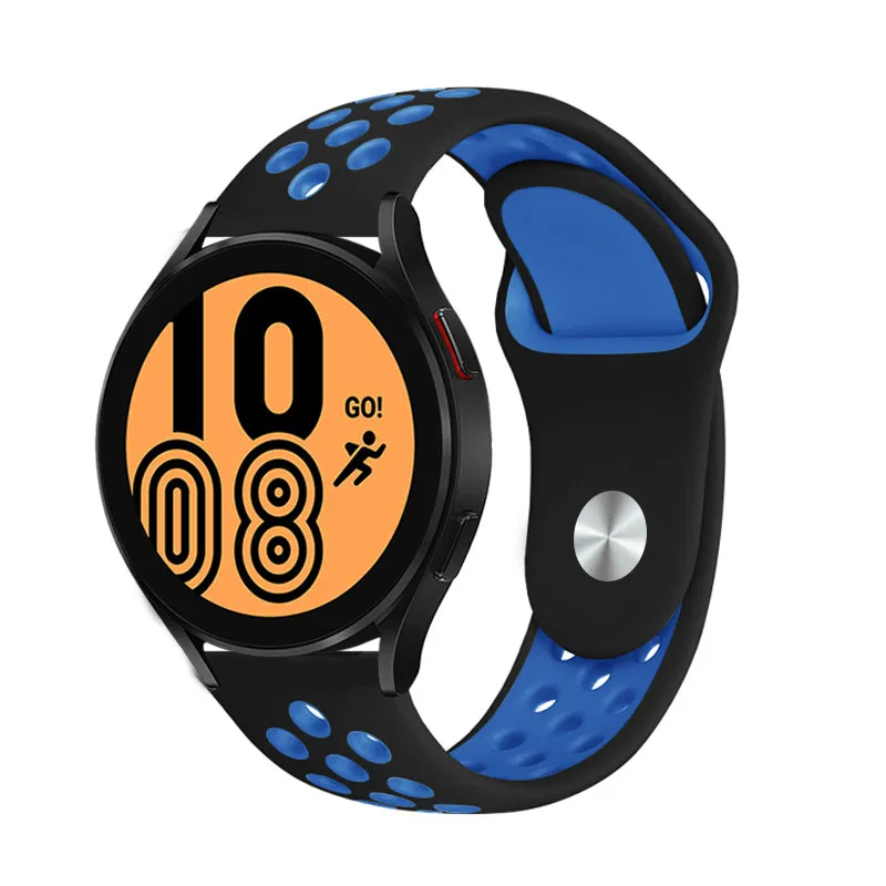 Huawei Honor Magic 2 46Mm 22mm Uyumlu Kordon Silikon Esnek Yumuşak Delikli Spor KRD-02 Kayış