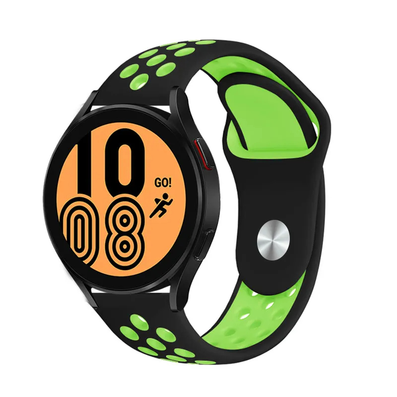 Huawei Honor Magic 2 46Mm 22mm Uyumlu Kordon Silikon Esnek Yumuşak Delikli Spor KRD-02 Kayış