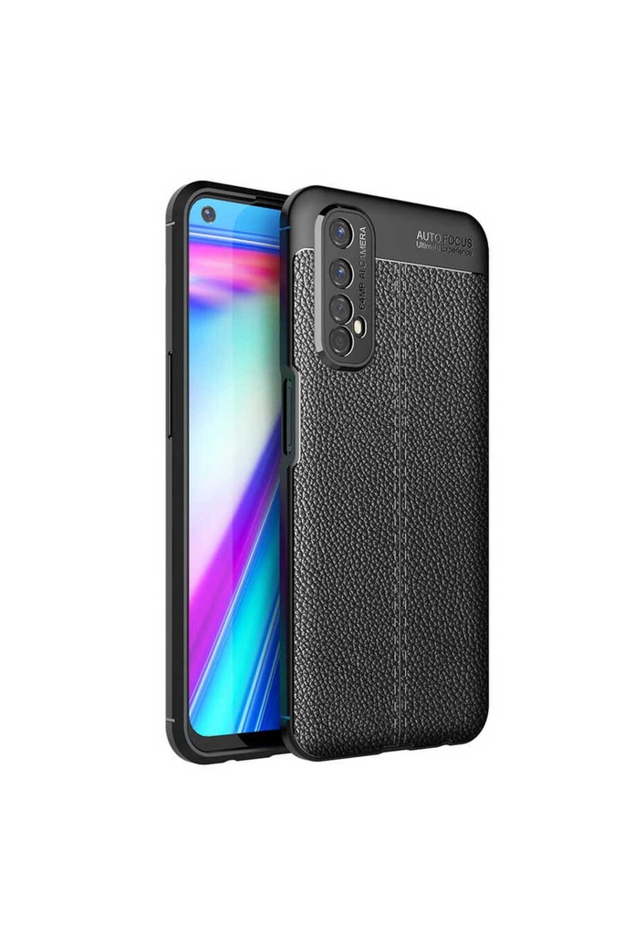 [RNZ-TA47145] Realme 7 Uyumlu Kılıf Zore Niss Silikon Kapak (Siyah)