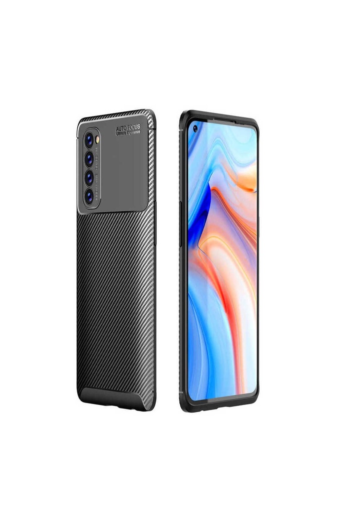 [RNZ-TA46657] Oppo Reno 4 Pro 4G Uyumlu Kılıf Zore Negro Silikon Kapak (Siyah)