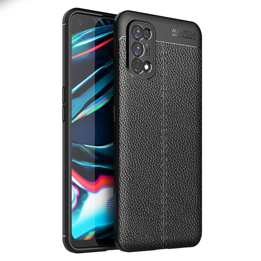 [RNZ-TA46664] Realme 7 Pro Uyumlu Kılıf Zore Niss Silikon Kapak (Siyah)