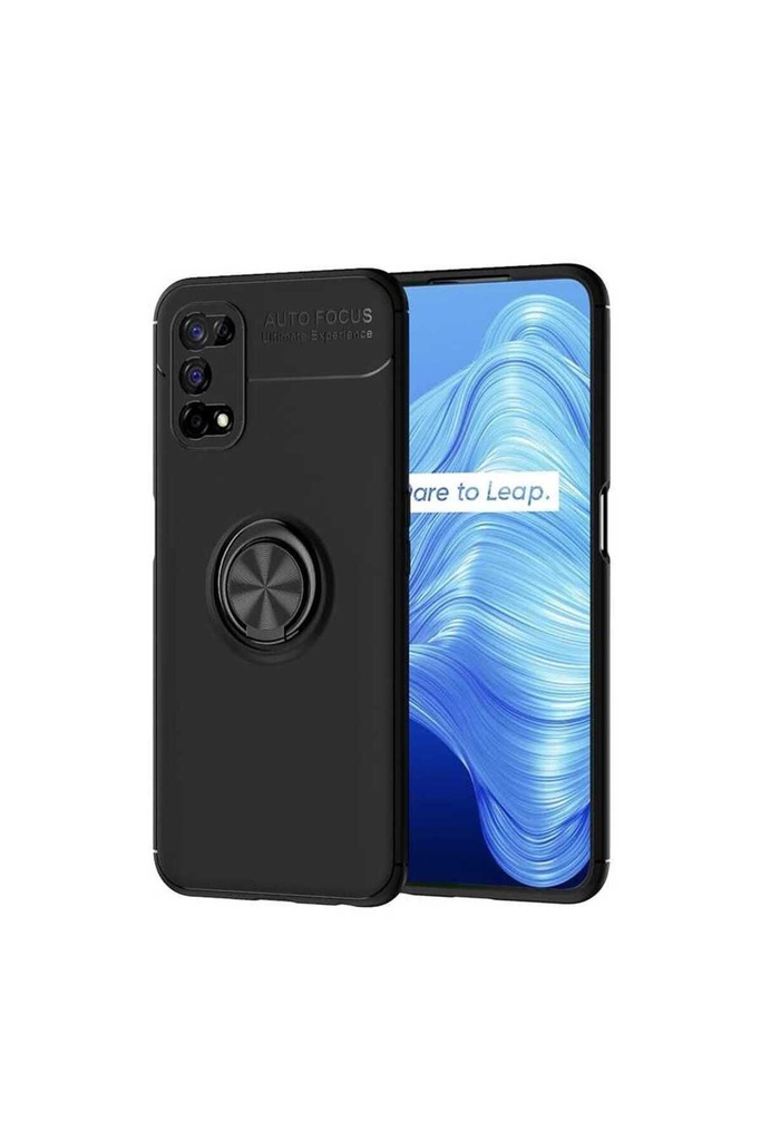 [RNZ-TA46679] Realme 7 Pro Uyumlu Kılıf Zore Ravel Silikon Kapak (Siyah)