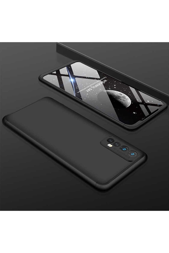 [RNZ-TA46700] Realme 7 Uyumlu Kılıf Zore Ays Kapak (Siyah)