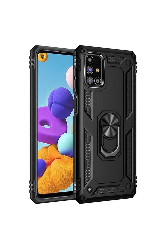 [RNZ-TA46718] Samsung Galaxy M31S Uyumlu Kılıf Zore Vega Kapak (Siyah)