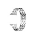 Apple Watch 38mm Uyumlu Kordon Metal Bal Peteği Şık Tasarım KRD-30 Kayış