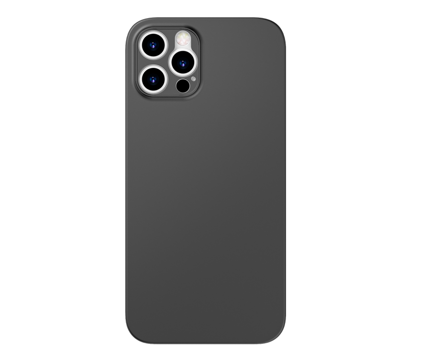 [RNZ-TA46930] Apple iPhone 12 Pro Uyumlu Kılıf ​​​​​Wiwu Skin Nano PP Kapak (Siyah)