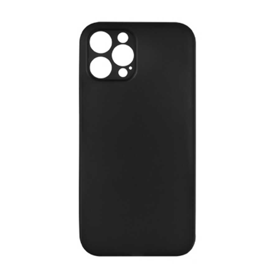 [RNZ-TA46936] Apple iPhone 12 Pro Max Uyumlu Kılıf ​​​​​Wiwu Skin Nano PP Kapak (Siyah)