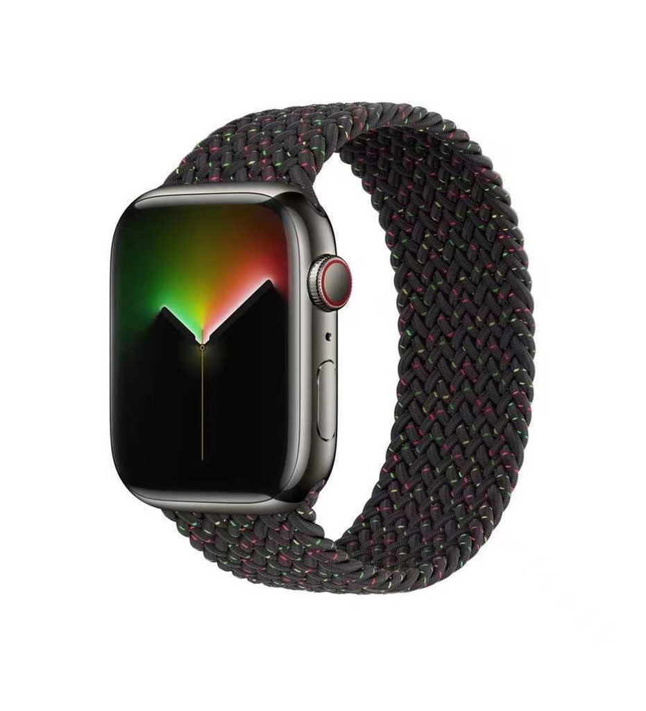 Apple Watch 38mm Uyumlu Kordon Hasır Örgü Esnek KRD-32 Small Kayış