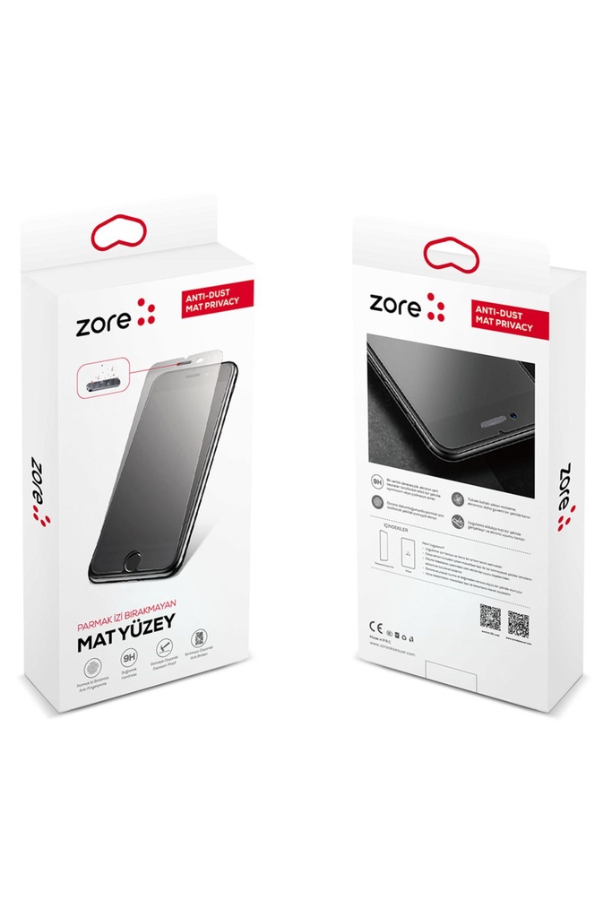 Apple iPhone 11 Uyumlu Zore Anti-Dust Mat Privacy Temperli Ekran Koruyucu