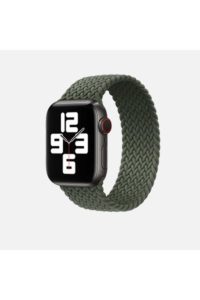 Apple Watch 40mm Uyumlu Kordon Hasır Örgü Esnek KRD-32 Small Kayış