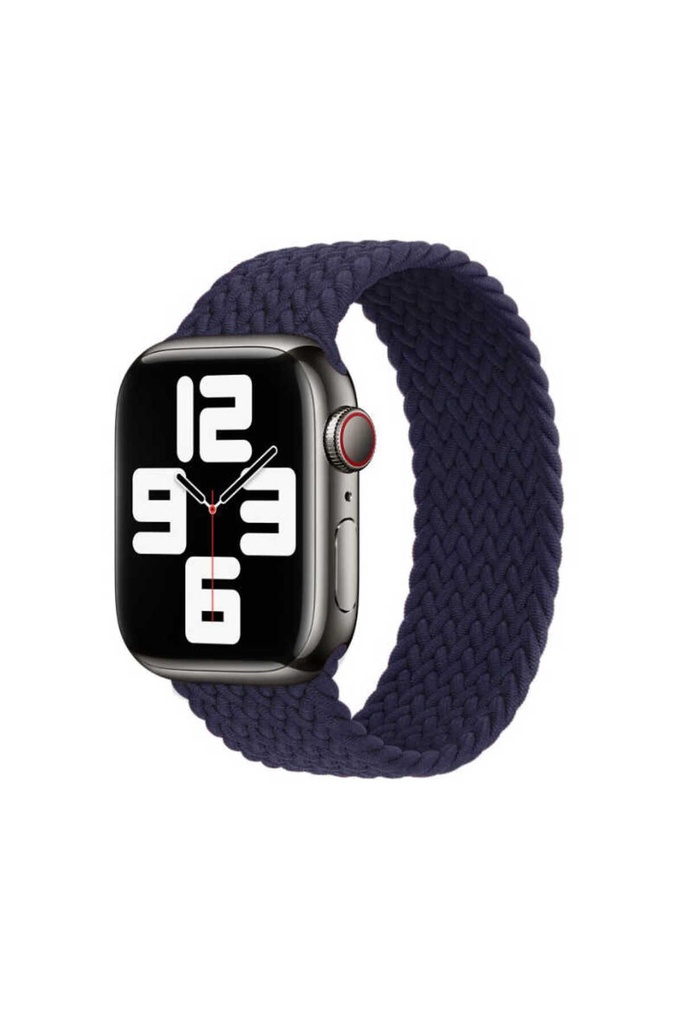 Apple Watch 44mm Uyumlu Kordon Hasır Örgü Esnek KRD-32 Medium Kayış