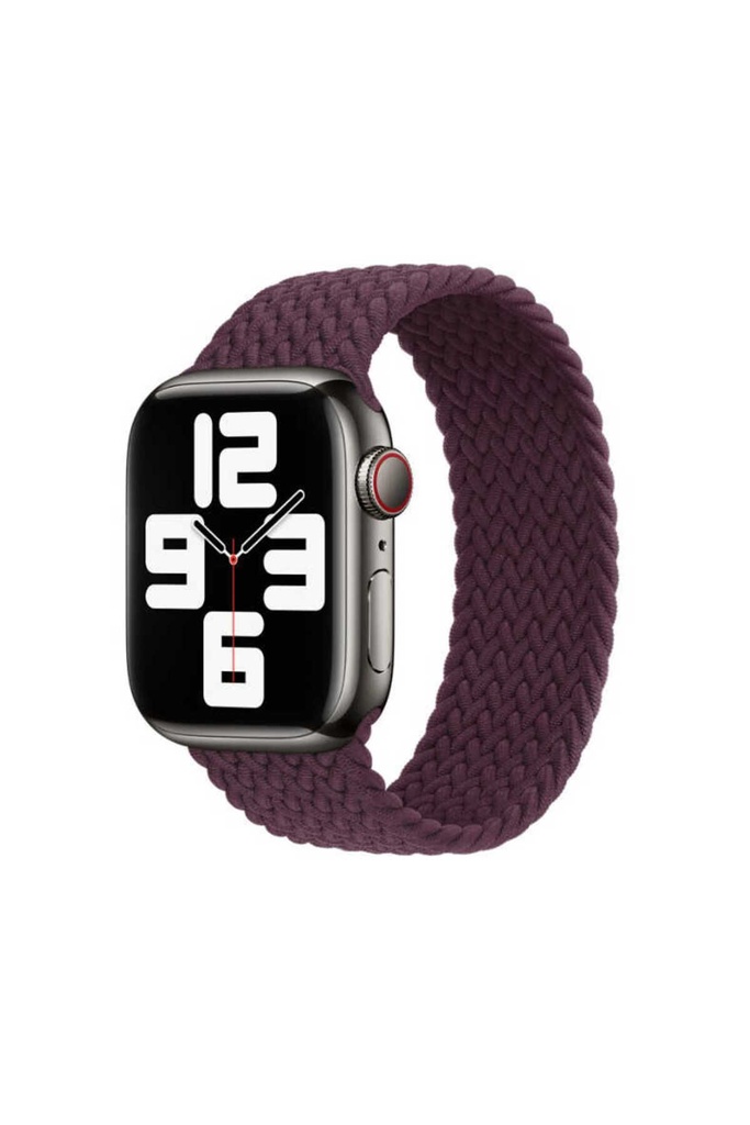 Apple Watch 44mm Uyumlu Kordon Hasır Örgü Esnek KRD-32 Medium Kayış