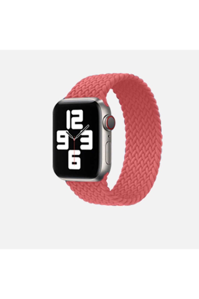 Apple Watch 44mm Uyumlu Kordon Hasır Örgü Esnek KRD-32 Medium Kayış