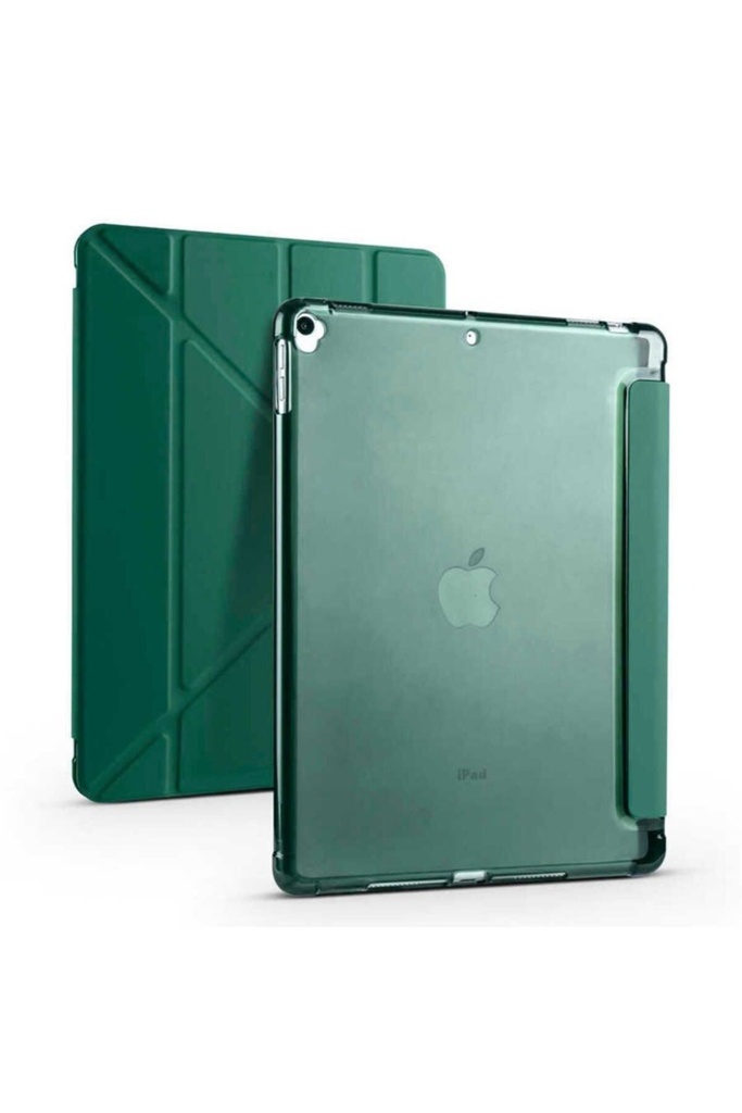 Apple iPad 10.2 (8.Nesil) Uyumlu Kılıf Zore Tri Folding Kalem Bölmeli Standlı Kılıf
