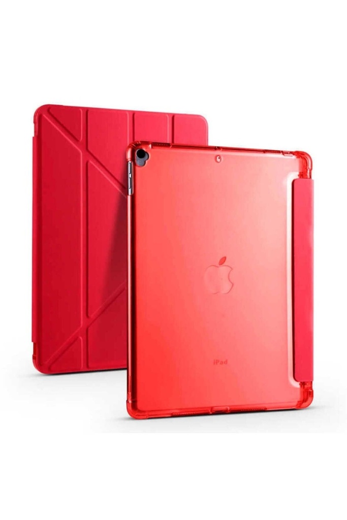 Apple iPad 10.2 (8.Nesil) Uyumlu Kılıf Zore Tri Folding Kalem Bölmeli Standlı Kılıf