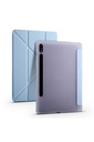 Samsung Galaxy Tab S7 Plus T970 Uyumlu Kılıf Zore Tri Folding Kalem Bölmeli Standlı Kılıf