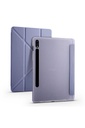 Samsung Galaxy Tab S7 Plus T970 Uyumlu Kılıf Zore Tri Folding Kalem Bölmeli Standlı Kılıf