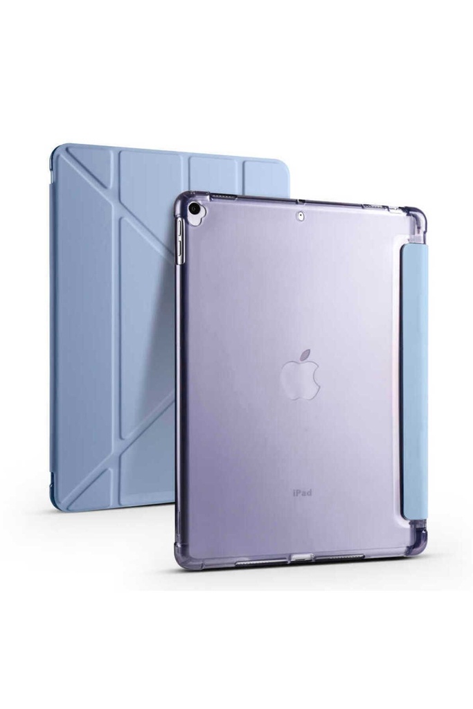 Apple iPad Pro 10.5 (7.Nesil) Uyumlu Kılıf Zore Tri Folding Kalem Bölmeli Standlı Kılıf