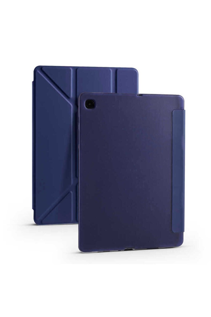 Samsung Galaxy Tab S6 Lite P610 Uyumlu Kılıf Zore Tri Folding Kalem Bölmeli Standlı Kılıf