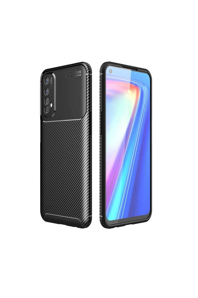 [RNZ-TA47144] Realme 7 Uyumlu Kılıf Zore Negro Silikon Kapak (Siyah)