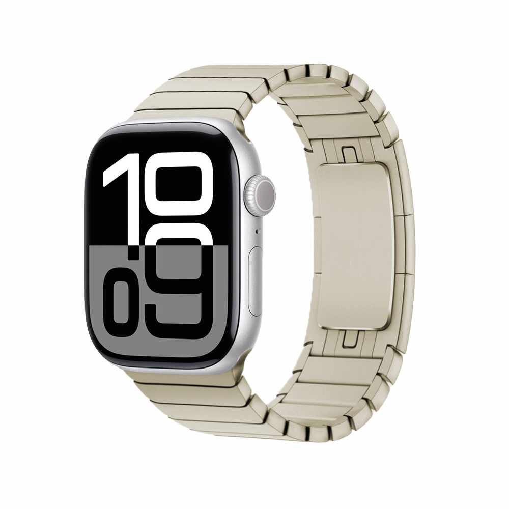 Apple Watch 42mm Uyumlu Kordon Paslanmaz Çelik Luxury Metal KRD-35 Kayış