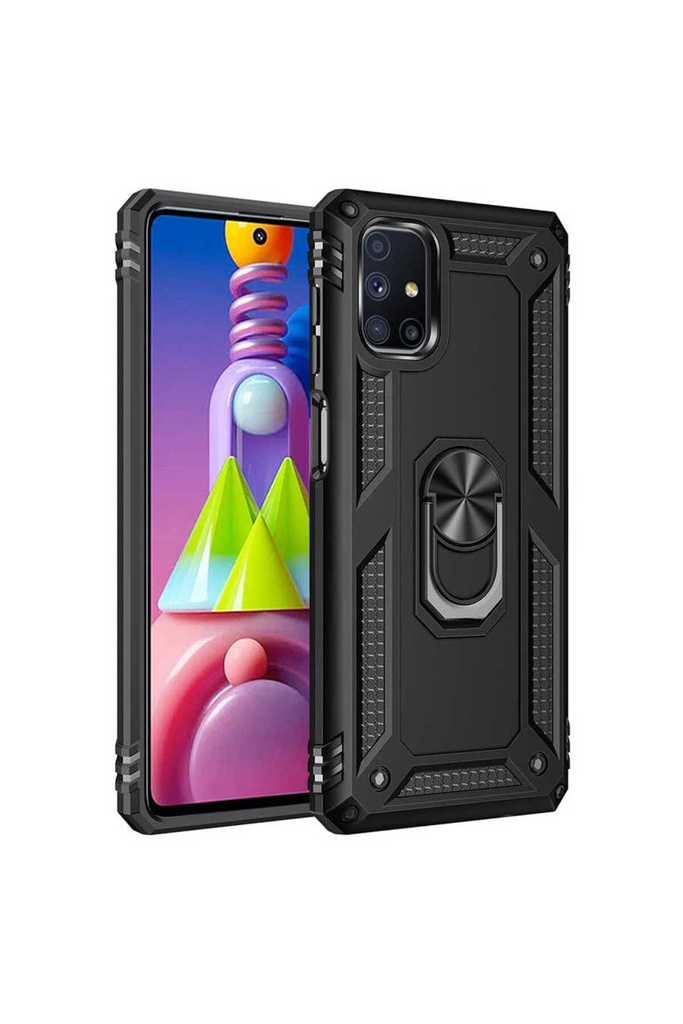 [RNZ-TA48687] Samsung Galaxy M51 Uyumlu Kılıf Zore Vega Kapak (Siyah)