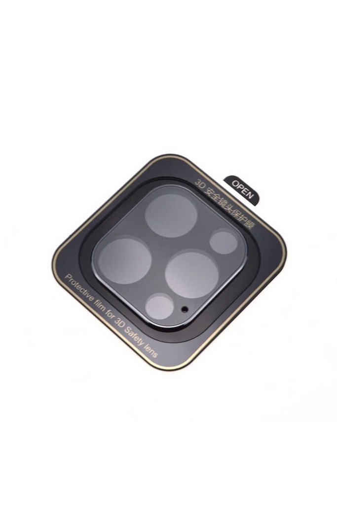 [RNZ-TA48717] Apple iPhone 12 Pro Max Uyumlu Zore Kamera Koruyucu (Siyah)