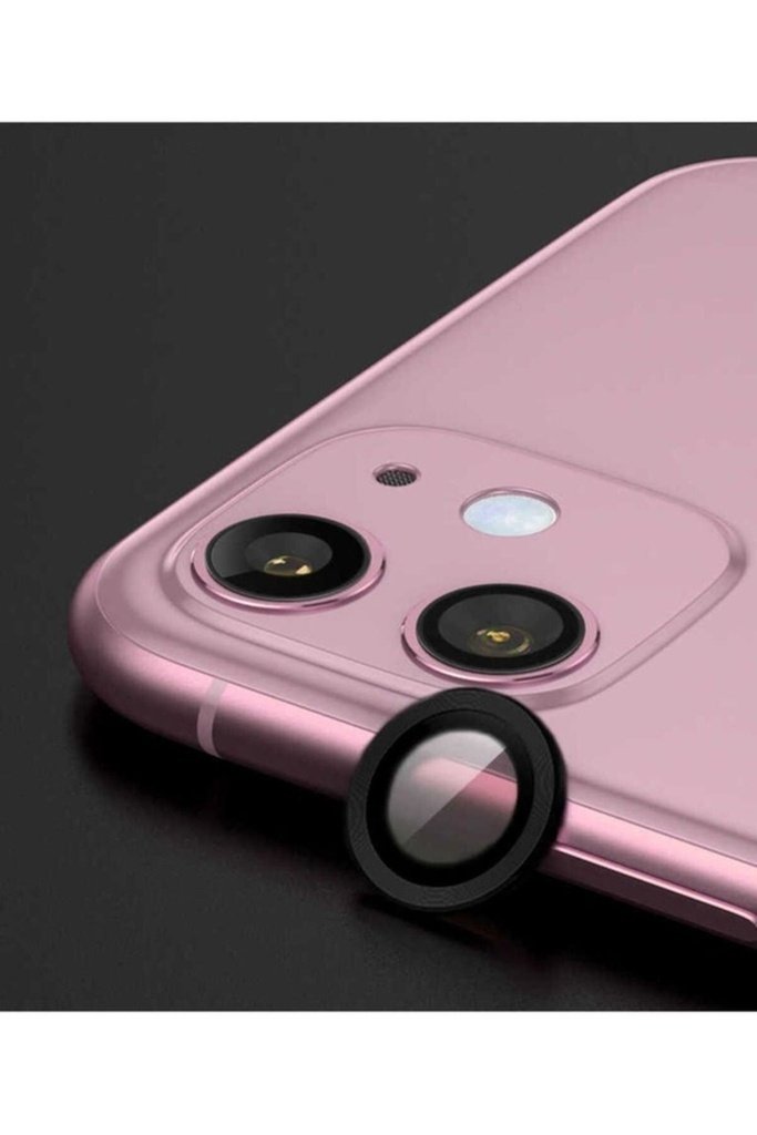 [RNZ-TA47641] Apple iPhone 12 Mini Uyumlu Zore CL-02 Kamera Lens Koruyucu (Siyah)