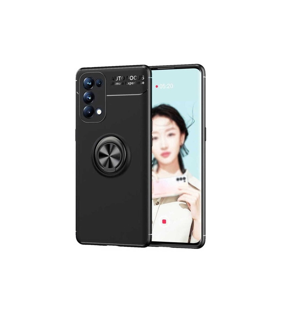 [RNZ-TA50023] Oppo Reno 5 Pro 5G Uyumlu Kılıf Zore Ravel Silikon Kapak (Siyah)