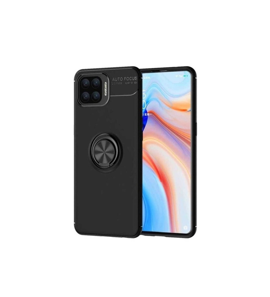 [RNZ-TA47729] Oppo Reno A73 Uyumlu Kılıf Zore Ravel Silikon Kapak (Siyah)