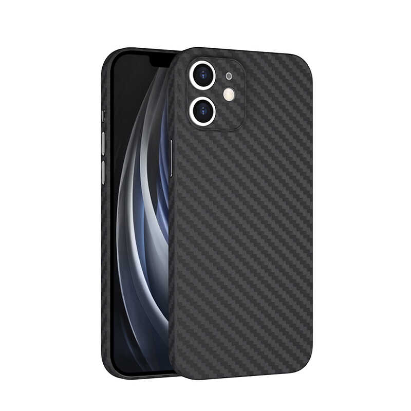Apple iPhone 12 Uyumlu Kılıf ​​​​​Wiwu Skin Carbon PP Kapak