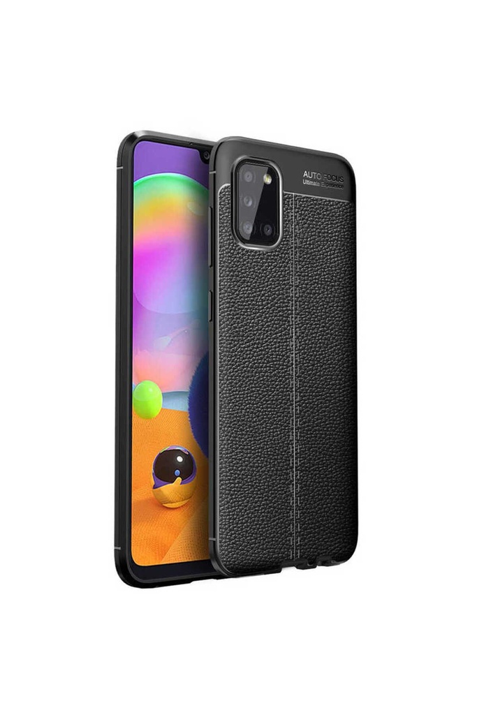 [RNZ-TA48657] Samsung Galaxy A02S Uyumlu Kılıf Zore Niss Silikon Kapak (Siyah)