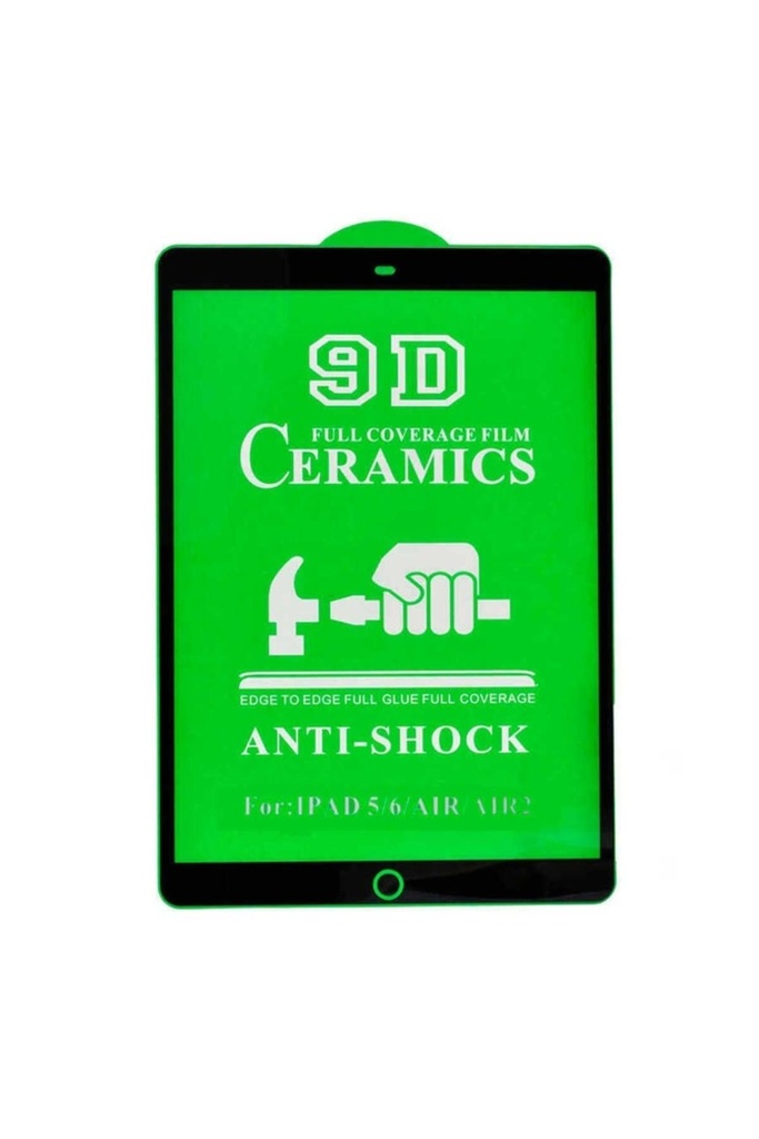 [RNZ-TA49044] Apple iPad 9.7 2017 (5.Nesil) Uyumlu Zore Tablet Seramik Ekran Koruyucu (Siyah)