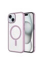 Apple iPhone 15 Uyumlu Kılıf Wireless Şarj Özellikli Sert PC Zore Mat Riksos M-safe Kapak