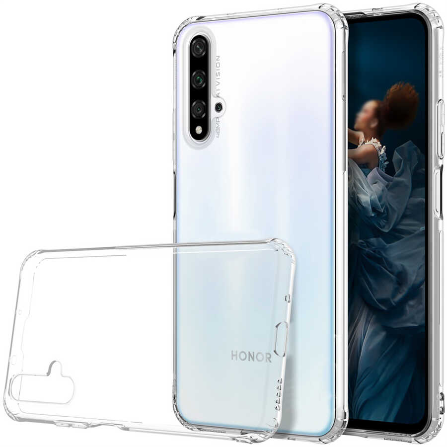 Huawei Nova 5T Uyumlu Kılıf Zore Nitro Anti Shock Silikon
