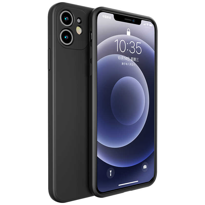 [RNZ-TA48370] Apple iPhone 12 Uyumlu Kılıf Benks Painting TPU Kapak (Siyah)